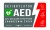 Szafka / skrzynka AIVIA 100 na defibrylator AED + alarm, wewnętrzna