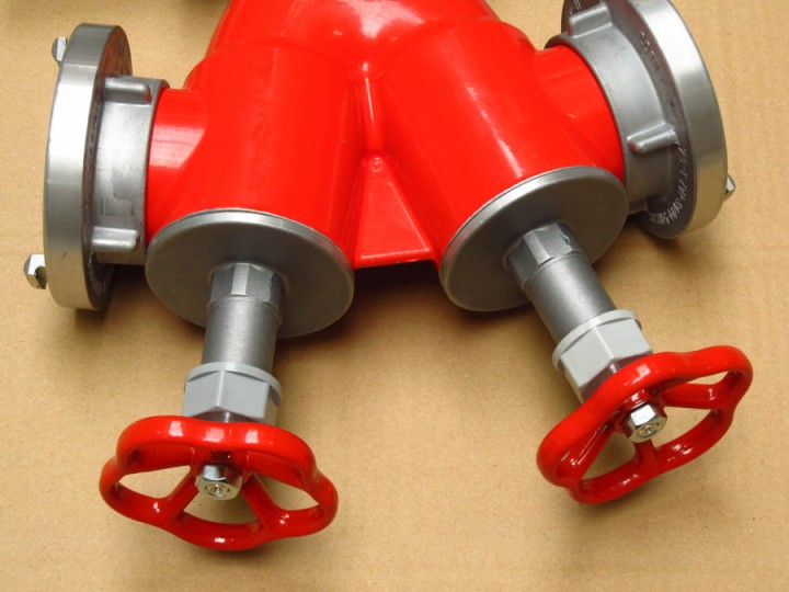 Stojak hydrantowy DN100 pojedynczy A/C (1x52), przyłącze DN100, rura DN80