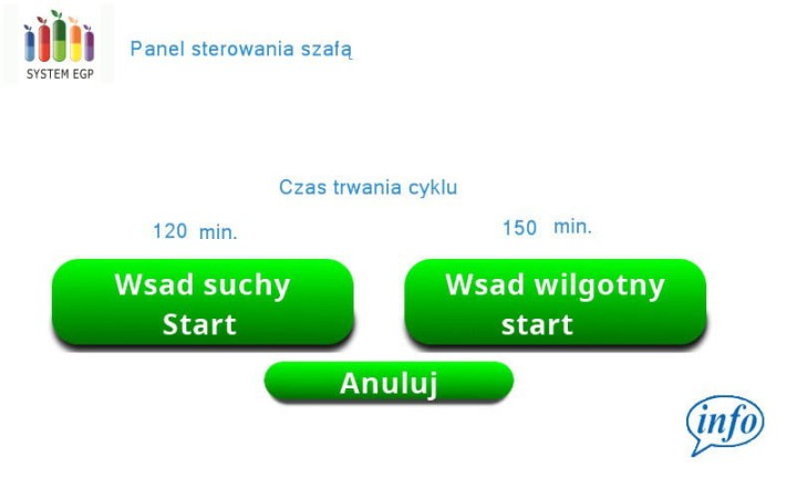 Szafa do dezynfekcji z dosuszaniem EGP: ozon, UV-C i nano srebro