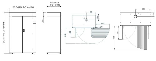 Szafa do suszenia ubrań Unimac DC8 (na 2 ubrania specjalne)