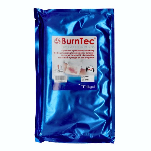 Opatrunek hydrożelowy BurnTec, sterylny, 22x28 cm