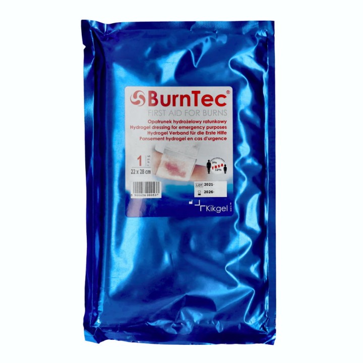 Opatrunek hydrożelowy BurnTec, sterylny, 22x28 cm