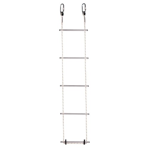 Drabina linowa 10m szczeble aluminiowe, obciążenie 120kg