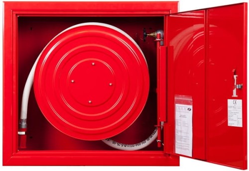 Hydrant wewnętrzny W-25/30 wnękowy (podtynkowy) z wężem półsztywnym 25mm dł. 30m