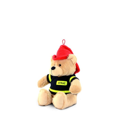 Maskotka strażacka Misiek - mały 27 cm