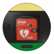 Szafka na defibrylator AED DefibSafe 3 przodem