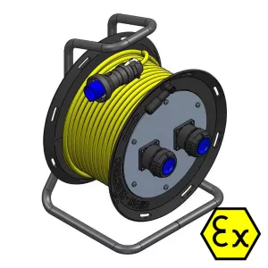 Przedłużacz zwijany ATEx typ 573, 1-fazowy 25m, IP-66, CEAG 1 i 2 strefa