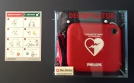 Oznakowanie AED - Tablica Instrukcja postępowania AED Philips FRx 2