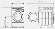 Pralnico-wirówka Electrolux Professional myPRO XL WE1100P wymiary